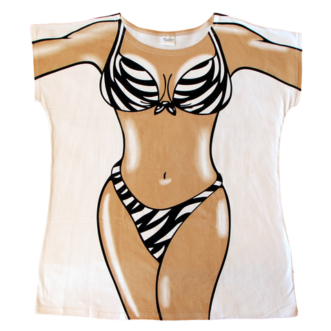 Zebra Skin Women's Cover Up from Body Dreams Australia